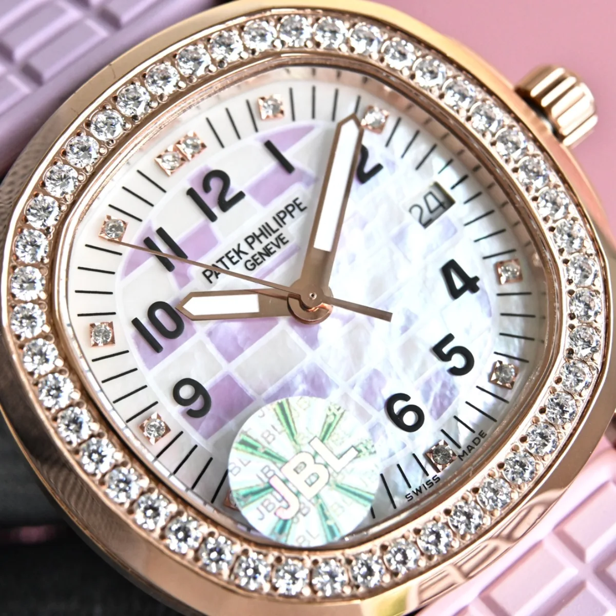 Patek Philippe Aquanaut Mechanical Watch Pink Rubber - Super Clone Replica Edition