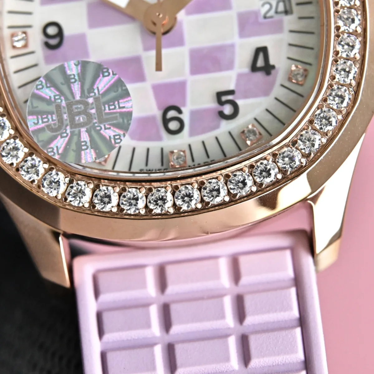 Patek Philippe Aquanaut Mechanical Watch Pink Rubber - Super Clone Replica Edition