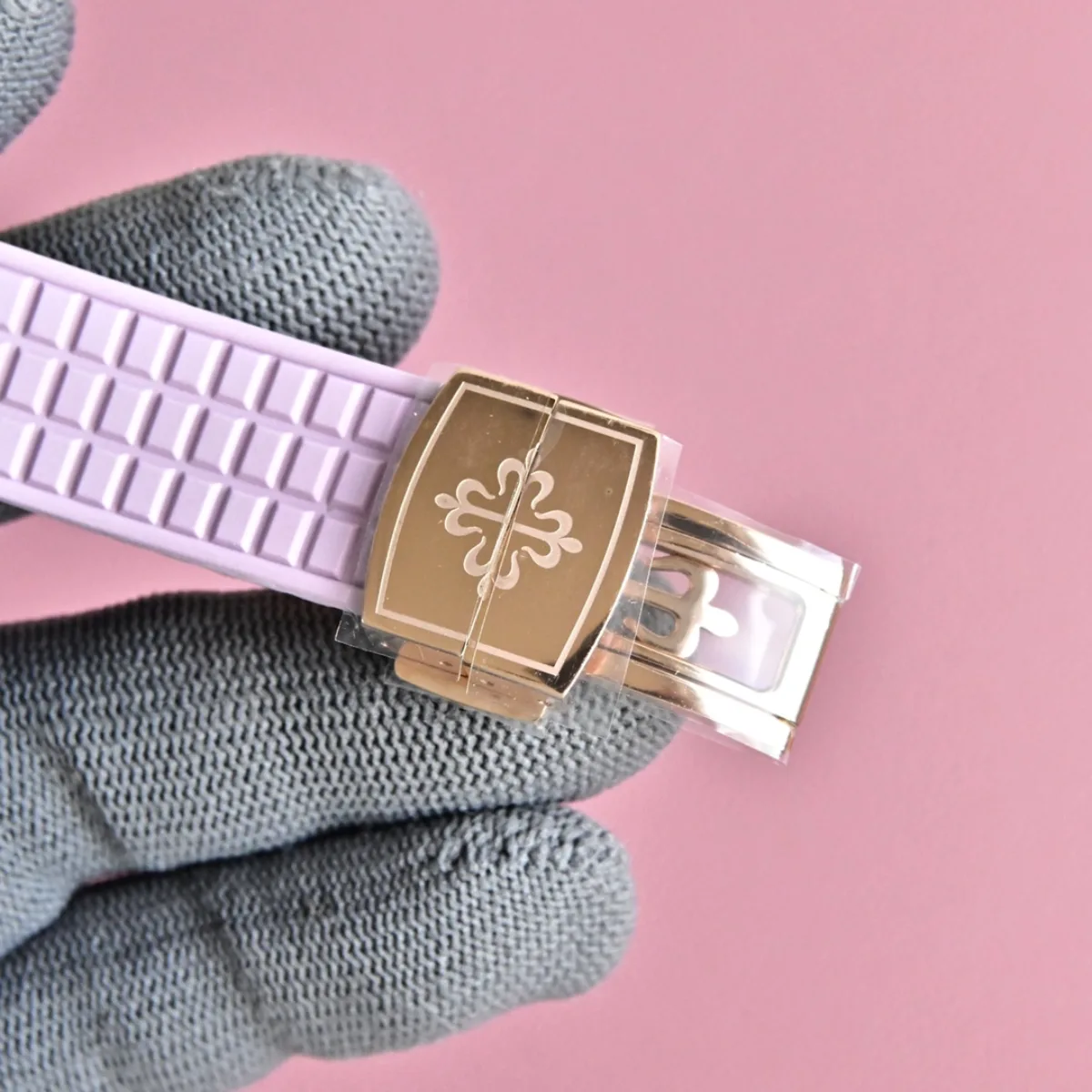 Patek Philippe Aquanaut Mechanical Watch Pink Rubber - Super Clone Replica Edition