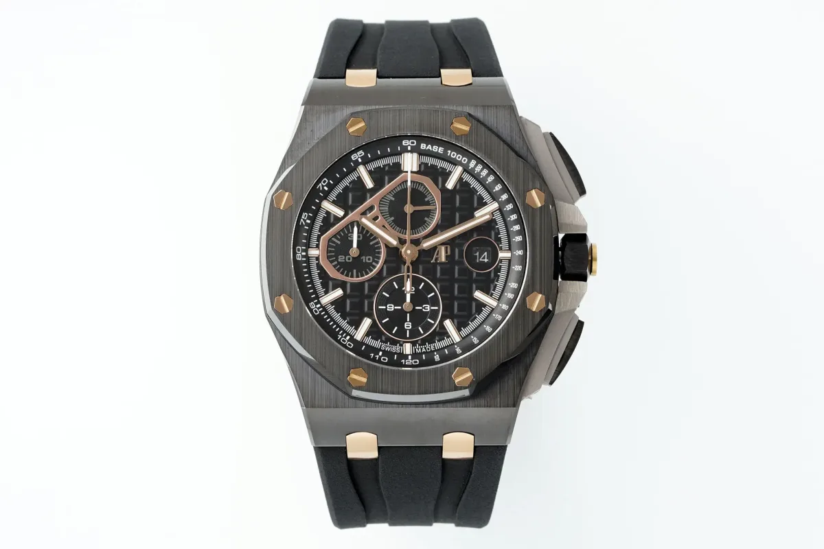 JF Factory Audemars Piguet Royal Oak Offshore 26400 Black Ceramic Super Clone Watch - Premium Replica