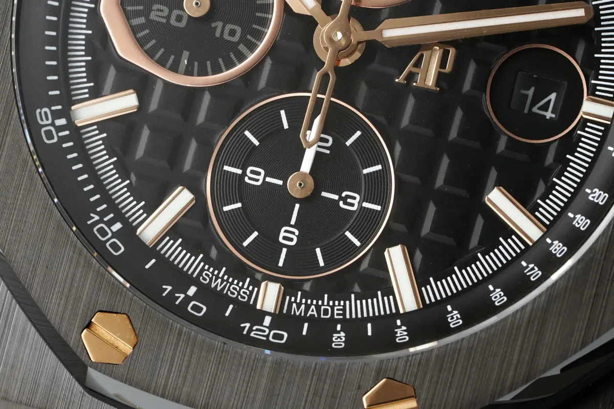 JH Factory Audemars Piguet Royal Oak Offshore 26400 Black Ceramic Super Clone Watch - Premium Replica