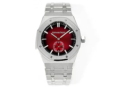 OM Factory Audemars Piguet Royal Oak 26591IP Red Dial Steel Super Clone Replica Watch