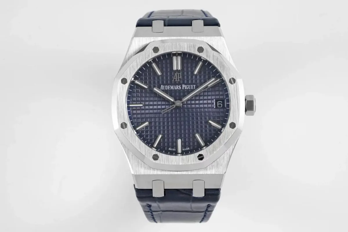 BBR Factory Audemars Piguet Royal Oak 15500 Blue Leather Super Clone Watch