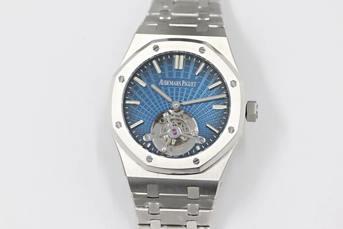 JH Factory Audemars Piguet Royal Oak Tourbillon Blue Dial Super Clone Watch