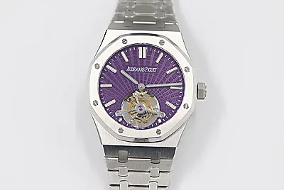 8F Factory Audemars Piguet Royal Oak Tourbillon Purple Dial Super Clone Watch