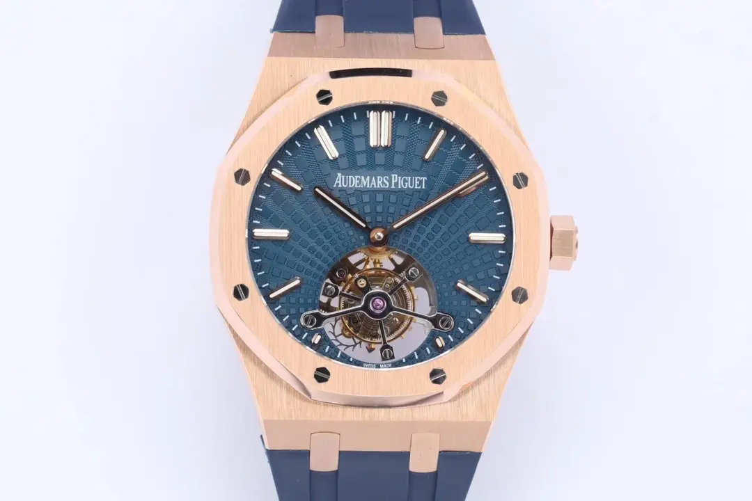 OM Factory Audemars Piguet Royal Oak Tourbillon Blue Rubber - Super Clone Watch