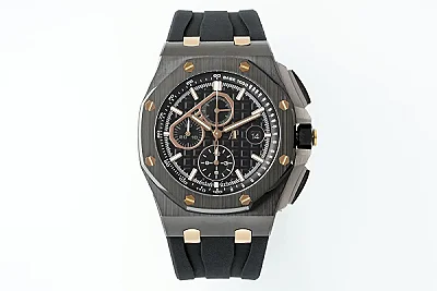 KZ Factory Audemars Piguet Royal Oak Offshore 26400 Black Ceramic Super Clone Watch - Premium Replica