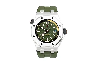 BBR Factory BF Offshore Diver Watch 15720 Green Rubber - Super Clone Watches Edition
