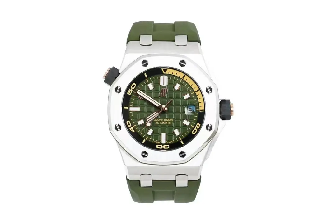 KZ Factory BF Offshore Diver Watch 15720 Green Rubber - Super Clone Watches Edition