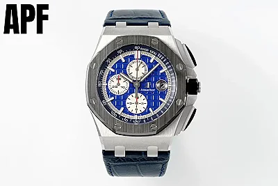 8F Factory Audemars Piguet Royal Oak Offshore 26470 Blue Chronograph - Premium Super Clone Watch