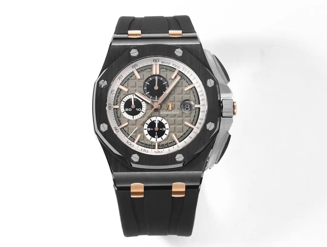 8F Factory Audemars Piguet Royal Oak Offshore Chronograph Black Ceramic Rose Gold - Premium Super Clone Watch