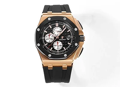 HBF Factory Audemars Piguet Royal Oak Offshore Chronograph Rose Gold Black - Premium Super Clone Watch