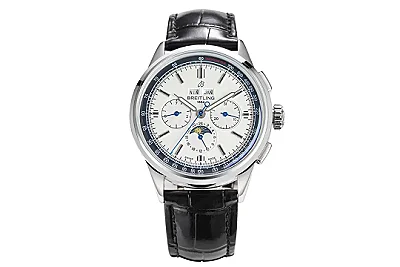 GF Factory Breitling Premier B25 White Dial Black Leather - Super Clone Luxury Watch