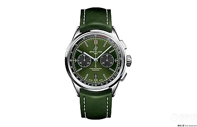 GF Factory Breitling Premier B01 Chronograph Green Leather - Super Clone Watch Masterpiece