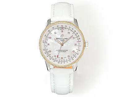 JF Factory Breitling Navitimer Automatic White Leather - Premium Super Clone Watch