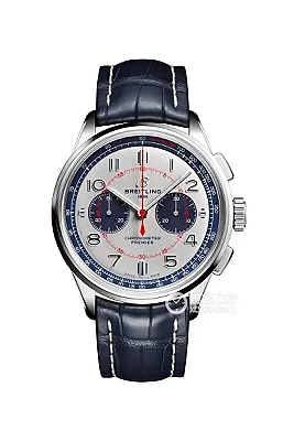 V9 Factory Breitling Premier B01 Chronograph Blue Leather - Super Clone Watch Replica