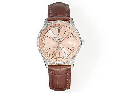 GF Factory Breitling Navitimer Automatic Brown Leather - Super Clone Watch Masterpiece
