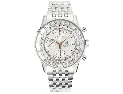 KOR Factory BLS Navitimer Chronograph Silver Stainless Steel - Super Clone Breitling Replica Watch