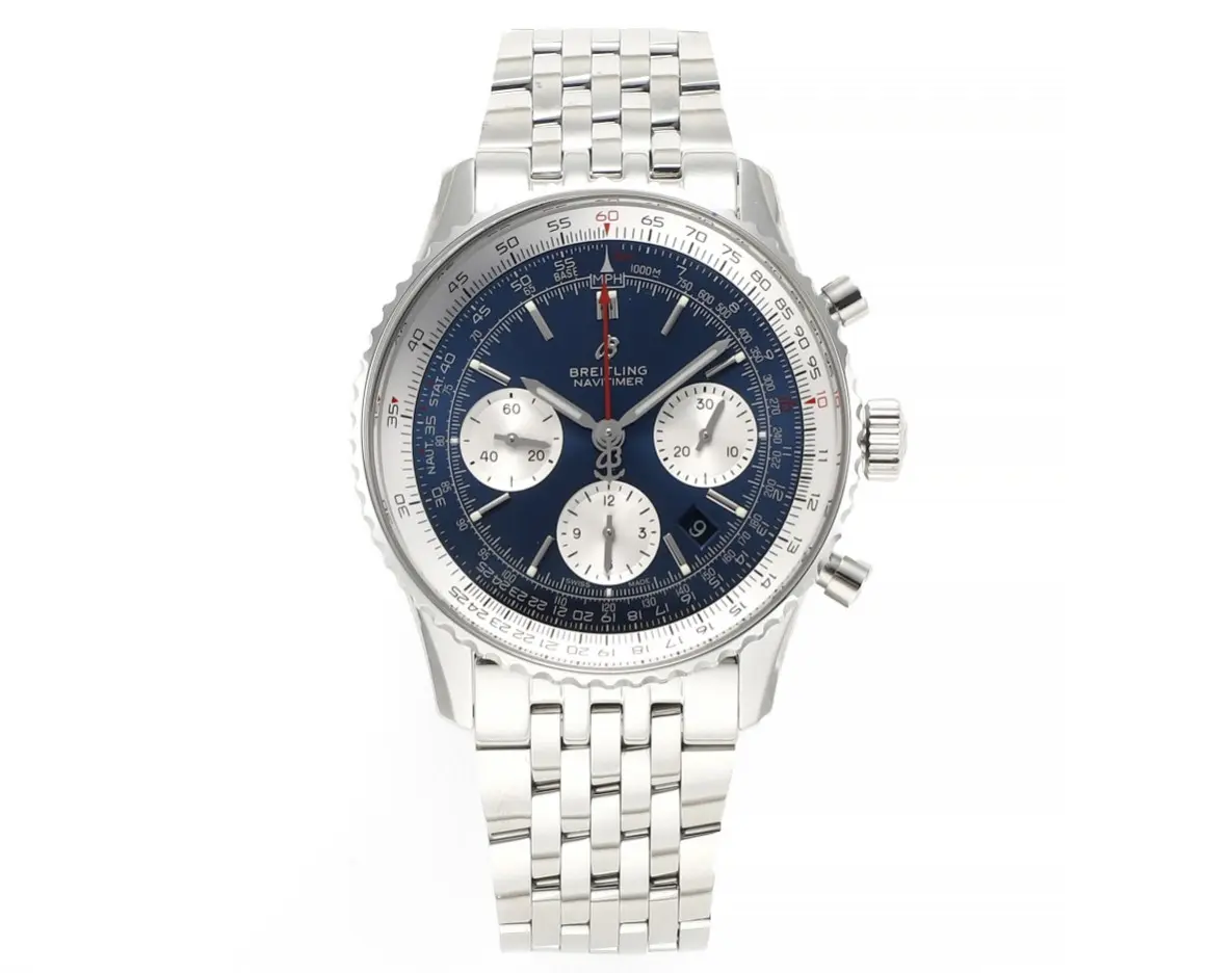 GF Factory Breitling Navitimer 1 B01 Chronograph Blue Steel - Premium Super Clone Watch
