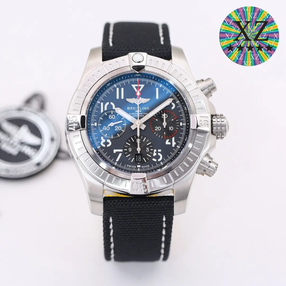 V9 Factory Breitling Avenger B01 Chronograph Blue Dial - Premium Super Clone Watch
