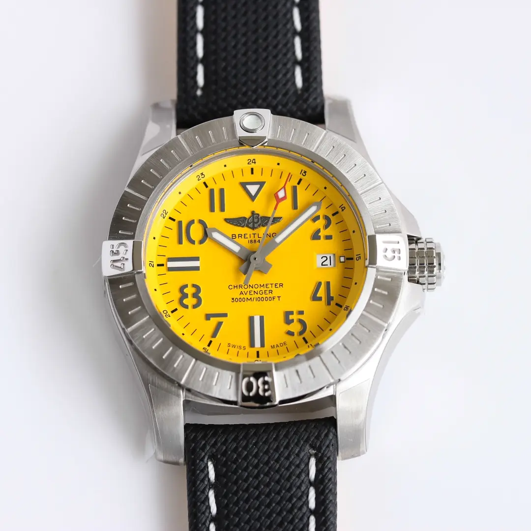 JF Factory Breitling Avenger Automatic 45 Seawolf Yellow - Super Clone Watch