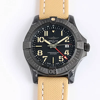 V9 Factory Breitling Avenger GMT 45 Night Mission Black - Super Clone Watch