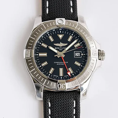 OM Factory Breitling Avenger Automatic GMT 45 Black Super Clone Watch