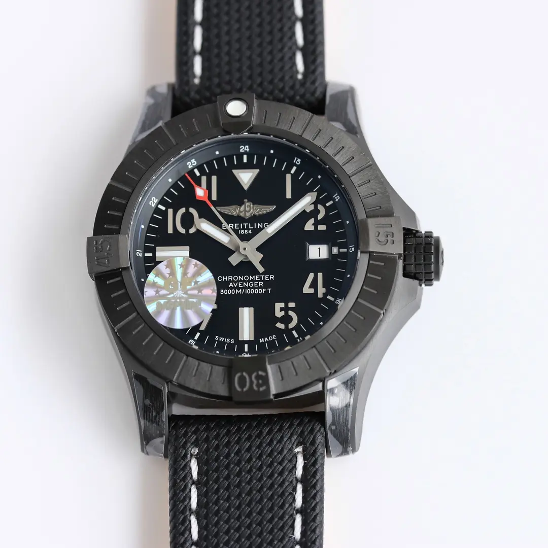 V9 Factory Breitling Avenger Automatic 45 Seawolf Black - Super Clone Watch