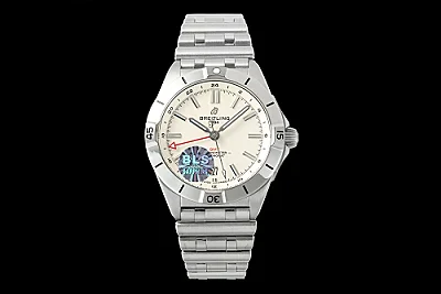 BLS Factory Breitling Superocean Heritage Silver Stainless Steel Men's Dive Watch with White Dial