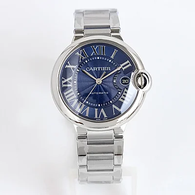 CARTIER Ballon Bleu 40 Steel Blue Dial Replica Watch - High-Quality Fake Cartier Timepiece