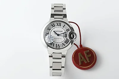 Cartier Ballon Bleu 33mm Silver Replica Watch - Premium Fake Cartier Design