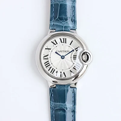 AF Factory Cartier Ballon Bleu 33mm Blue Leather