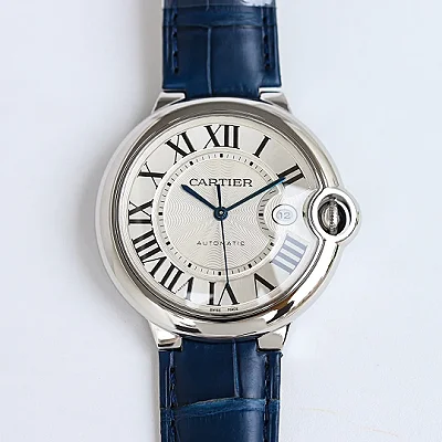 AF Factory Cartier Ballon Bleu Automatic Blue Leather