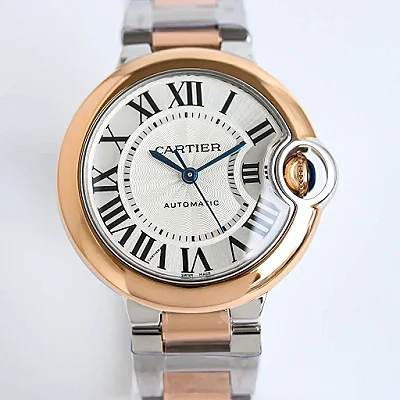 AF Factory Cartier Ballon Bleu Automatic Rose Gold White Dial