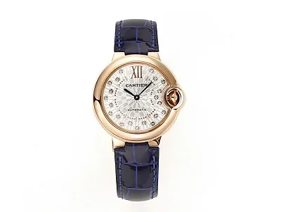 AF Factory Cartier Ballon Bleu WJBB0080 Rose Gold Blue Leather