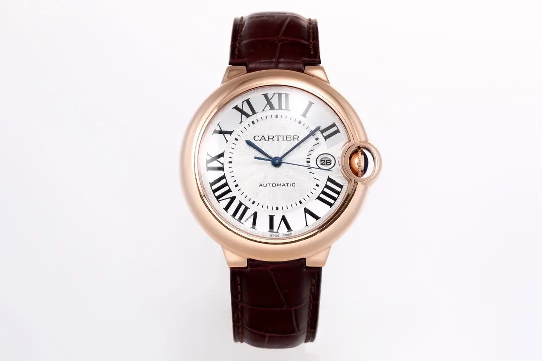 AF Factory Cartier Ballon Bleu 42mm Automatic Brown Leather