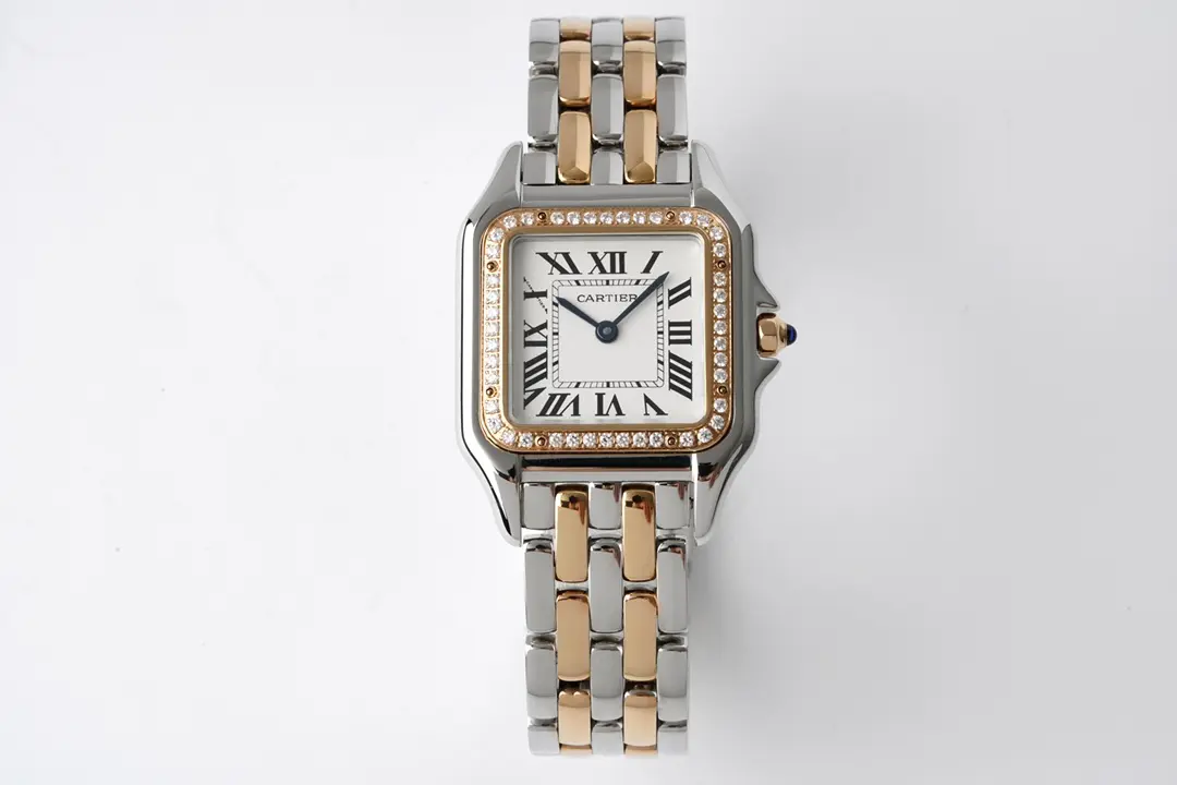 3K Factory Cartier Panthere de Cartier Watch Silver Two Tone Small 22MM- Best Replica Watch