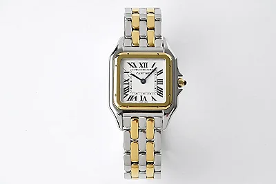 3K Factory Cartier Panthere de Cartier Watch Silver Gold Small 22MM- Best Replica Watch