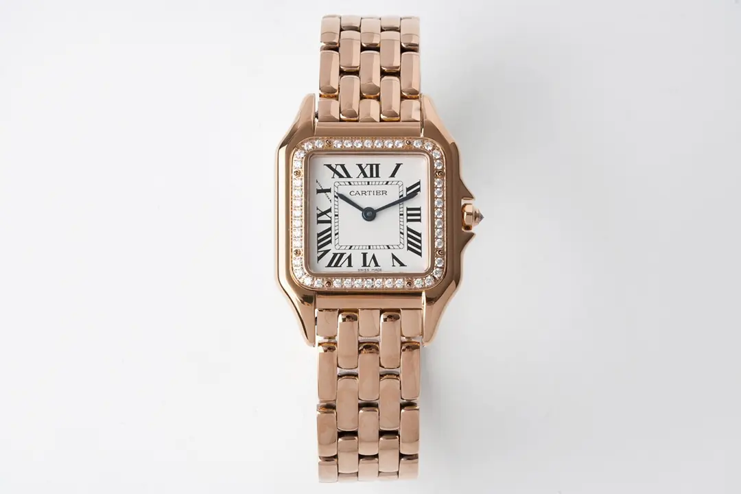 3K Factory Cartier Panthere de Cartier 27x37mm Rose Gold Watch - Best Replica Watches