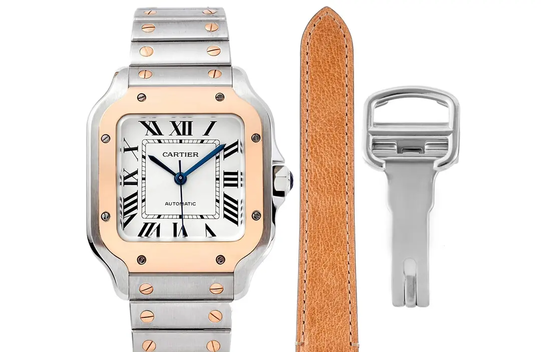 3K Factory Cartier Santos de Cartier Watch Silver White - Top Replica Watch