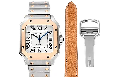 3K Factory Cartier Santos de Cartier Watch Silver White - Top Replica Watch