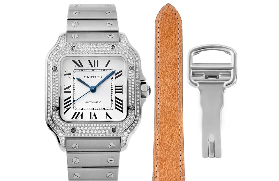 3K Factory Cartier Santos de Cartier Watch Silver Classic - Top Replica Watch
