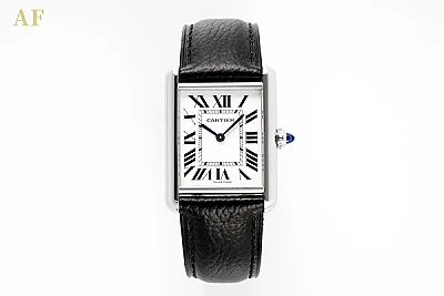 3K Factory Cartier Tank Solo Quartz Watch Black Leather - Top Replica Watch