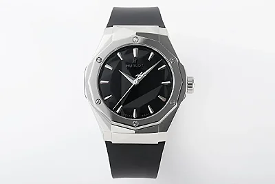 APS Factory Hublot Classic Fusion x Richard Orlinski Black Dial Stainless Steel Rubber Strap Super Clone Watch