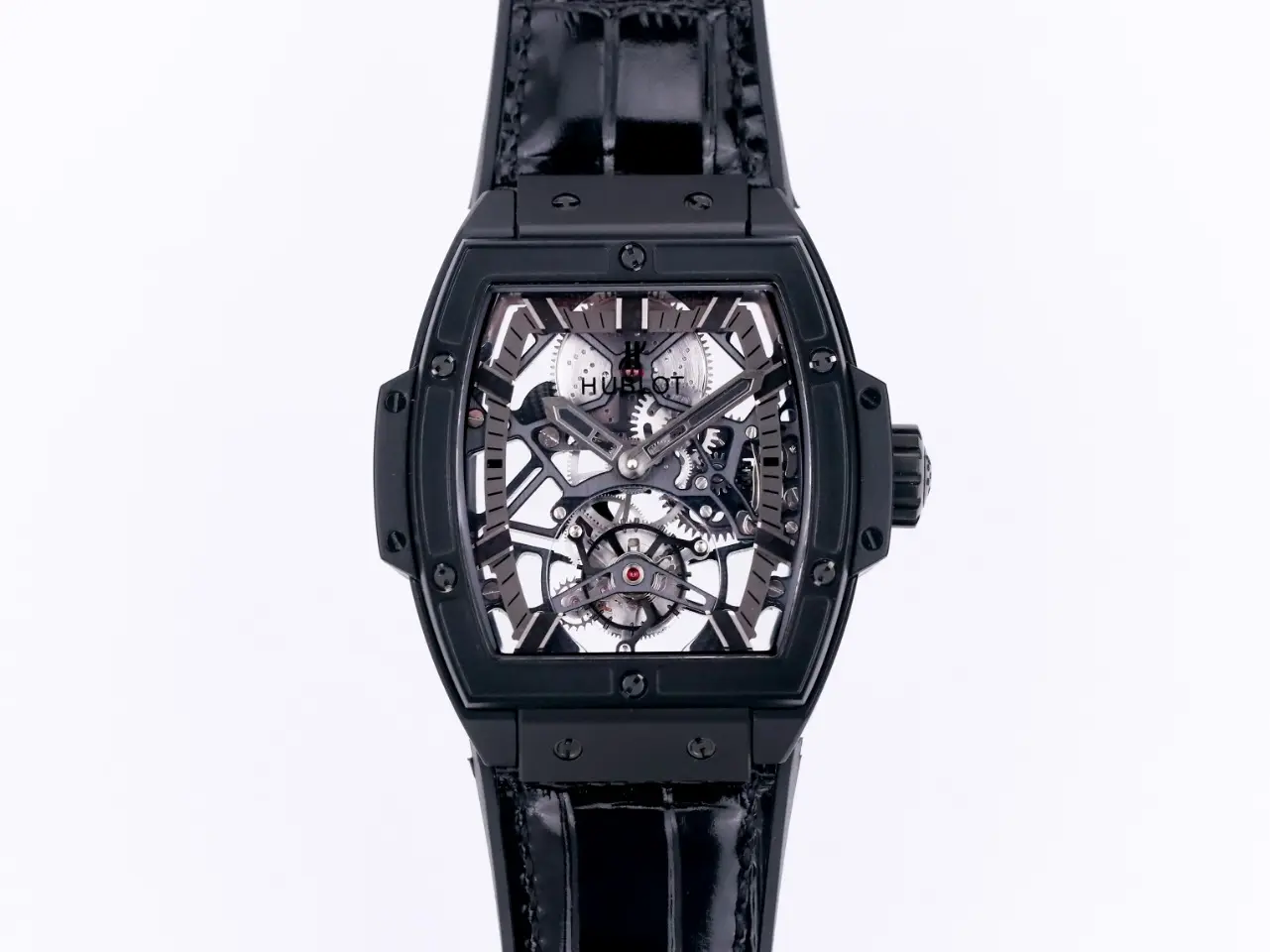 APS Factory Hublot Masterpiece 906 Black Skeleton Tourbillon Watch with Rose Gold/Platinum Plating - Super Clone Excellence