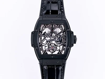 APS Factory Hublot Masterpiece 906 Black Skeleton Tourbillon Watch with Rose Gold/Platinum Plating - Super Clone Excellence