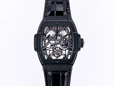 TW Factory Hublot Masterpiece 906 Black Skeleton Tourbillon Watch with Rose Gold/Platinum Plating - Super Clone Excellence
