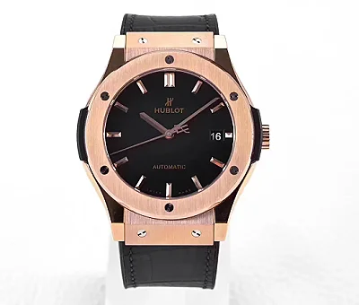 ZF Factory Hublot Classic Fusion Super Clone Watch - Rose Gold with Black Dial