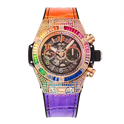 APS Factory Hublot Big Bang Unico Rainbow Watch - Multicolor, Chronograph, 45mm, Super Clone Edition