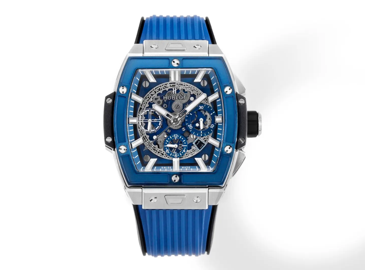 BB Factory HUBLOT Spirit of Big Bang Blue Titanium &amp; Resin Limited Edition Watch - Model 642.NX.0170.RX - Best Replica Watch
